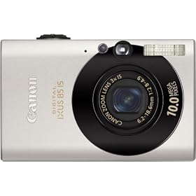 Canon Digital IXUS 85 IS Compact Camera - Black (10 MP, 3x Optical Zoom) 2.5'' High Resolution PureColor LCD II