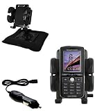 Sony Ericsson k750c Auto Bean Bag Dash Holder with Car Charger - Uses Gomadic TipExchange