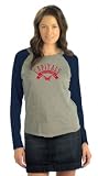 Washington Capitals Women's Tri Blend Long Sleeve Raglan Top- by Alyssa Milano
