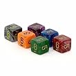 Chessex Vortex 16mm d6 Dice with numbers, Assorted