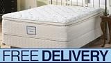 Cal King Sealy SIGNATURE Greenhurst Luxury Firm Euro PillowTop Mattress Set