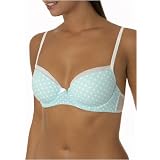 Betsey Johnson Intimates Stretch Cotton and Mesh lightly lined demi cup bra at Betsey Johnson