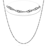 Sterling Silver Adjustable Snake Necklace 22