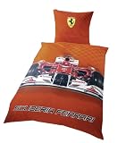 Global Labels G 10 600 F30 100 Ferrari Race Renforce Bettw&auml;sche 135 x 200 cm Bettbezug 80 x 80 cm Kissenbezug