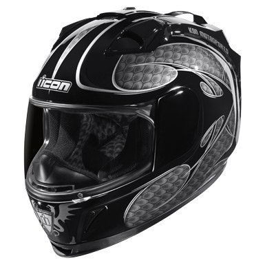 Fighter Helme Icon Domain II Serpecant black Motorradhelm
