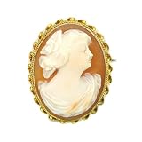 Gold Antique Cameo Brooch