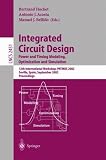 Integrated Circuit Design. Power and Timing Modeling, Optimization and Simulation: 12th International Workshop, PATMOS 2002, Seville, Spain, September 11 - 13, 2002 (Lecture Notes in Computer Science)