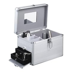 Kosmetikkoffer aus Aluminium mit Spiegel und 2 samtgef�tterten Schubladen von SWITCH!