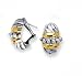 Sterling Silver and 18K Gold Overlay Earrings - Phillip Gabriel Collection