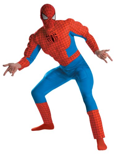  Spider-Man Deluxe Muscle Adult Costume-X-Large (42-46) Adult (X-Large (42-46))