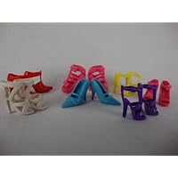 7 Pairs of Shoes Made to Fit the Barbie Doll
