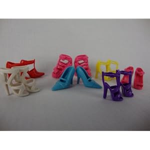 7 Pairs of Shoes Made to Fit the Barbie Doll 7 Pairs of Shoes Made to Fit the Barbie Doll
