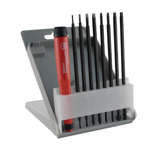 Wiha 62993 Slotted Phillips and Torx Work Station, 9 Piece
