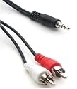 6 FT. 3.5mm Compatible A/V Y-Cable for EPSON, HP, JVC, Konica Minolta, Nikon, Olympus, Panasonic, Pentax, Ricoh, Samsung, Sharp and SONY Digital Cameras