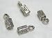 4 Thai - Hill Tribe Silver - Square Eye Charms - Funky