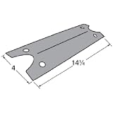 Music City Metals 99411 Porcelain Steel Heat Plate Replacement for Select Gas Grill Models by Brinkmann - Charmglow and Others