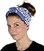 Mato & Hash Large Bandanas 27 x 27 | Versatile Biker Rags | Classic Paisley Bandana Pattern - 2PK Blue Jean CA4200