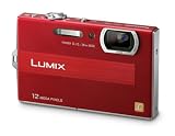 Panasonic LUMIX DMC-FP8 EG-R Digitalkamera (12 Megapixel, 4-fach opt. Zoom, 6,9 cm (2,7 Zoll) Display, Bildstabilisator) rot - 