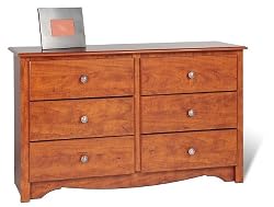 Condo 6-Drawer Dresser - Cherry