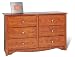Condo 6-Drawer Dresser - Cherry