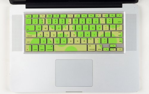 Lay-Flat Keyboard Cover for MacBook / MacBook Pro 13" 15" 17" Aluminum Unibody / MacBook Air 13 - [Retail Packaging] - 2-Tone Green