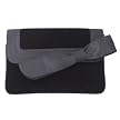 Velvet Large Bow Clutch - Black