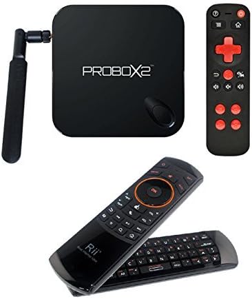 PROBOX2 EX+ Smart TV Box; Android 5.1 Lollipop, 4K2K Ultra HD Video, Quad Core Cortex A9 Processor S812, 2GB/16GB, Dual Band Wifi, Kodi, H.265 /w Remote+ Air Controller + i25 keyboard