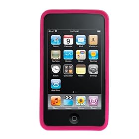 GTMax Hot Pink Soft Rubber Silicone Skin Cover Case For Apple iPod touch 8GB 32GB 64GB 3rd 3G Generation NEWEST MODEL