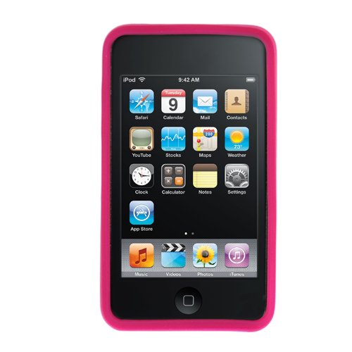 GTMax Hot Pink Soft Rubber Silicone Skin Cover Case For Apple iPod touch 8GB 32GB 64GB 3rd 3G Generation NEWEST MODEL