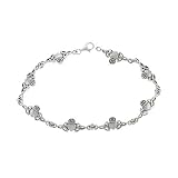 Celtic Claddagh Triquetra Sterling Silver Bracelet