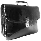 Review L.A.P.A.  / L.A.P.A. Classic Black Leather Briefcase