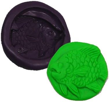 Paula Radke Silicone Mold- Fish (Facing Left Tail Out Small)