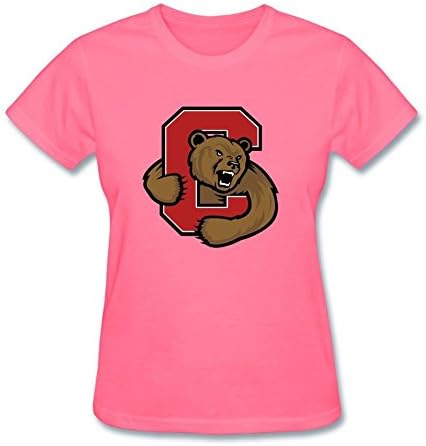 EHFKE Women's T Shirts College Football Team Ivy Cornell Big Red Logo