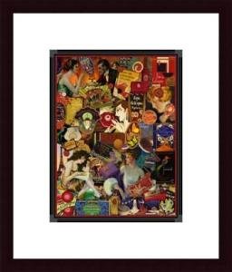 Art Deco Beauty by Eureka Lake Studios 11.00X17.00 Framed with Black Wood Frame