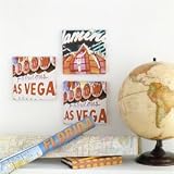 DuffyLondon Viva Las Vegas Wall Print Squares