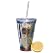 Aqua Floral Double Wall Tumbler
