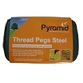 Threadpegs Screw-In Tent Pegs Steel: Pack of 20