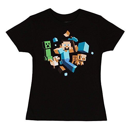 Minecraft Glow-In-The-Dark Run Away Little Girls & Big Girls T-shirt