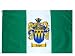 Leek Family Crest / Coat of Arms Flag. Large 3 ft. x 5 ft. polyester flags.