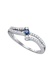 0.34CTW BLUE DIAMOND FASHION BAND
