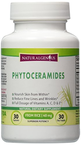 Vegetarian Phytoceramides - Clinically Proven All Natural + Vitamins A C D E -Boost Collagen, Reduce Lines & Wrinkles, Repair Sun Damage- Get Youthful Skin That All Will Notice! Works for Women & Men