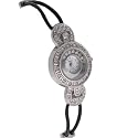 Geneva Platinum Womens Cord Watch