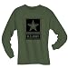 Modern ARMY Logo Long Sleeve T-Shirt in military green