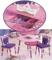 Levels of Discovery Princess Child's Table and Two Chair Set