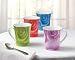 SET OF 4 ROSE DESIGN PORCELAIN MUGS NEW COFFEE TEA MUG
