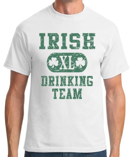 TshirtsXL Men's Irish Drinking Team Graphic T-Shirt (Also in Big & Tall Sizes)