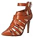 Breckelle's NATALY-21 Caged Ankle Strap Pointy Toe High Heel Pump