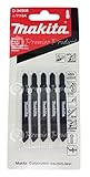 Makita? 5 Piece - T Shank Jigsaw Blades For Jigsaws - Fast Cutting For Metal & Aluminum - 2 Inch Lon