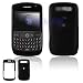 SOLID BLACK SNAP-ON COVER HARD CASE PROTECTOR for BLACKBERRY CURVE 8900 [Beyond Cell Packaging]