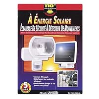 Heath Zenith SL-7001-WH-C 180-Degree Solar Powered Motion Security Light with Halogen Bulb, White